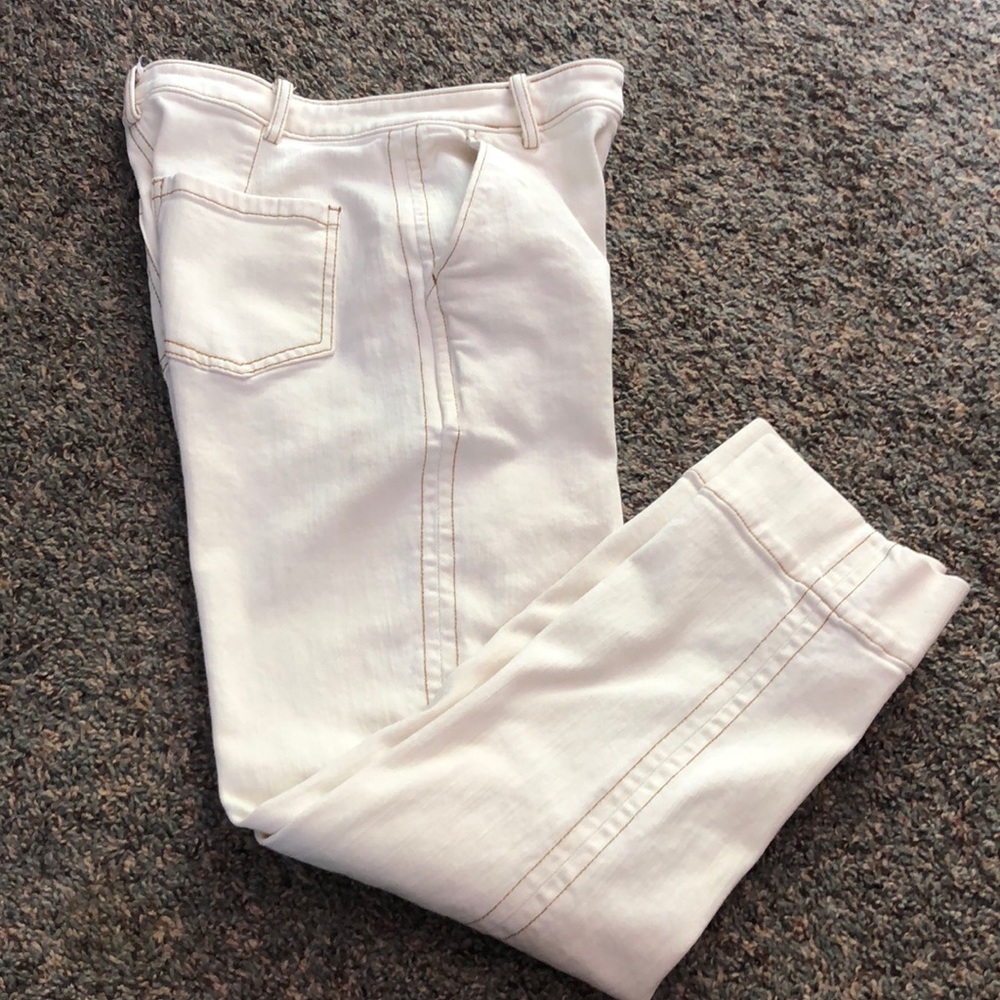 Madewell Off White Cuff Jeans 27/34